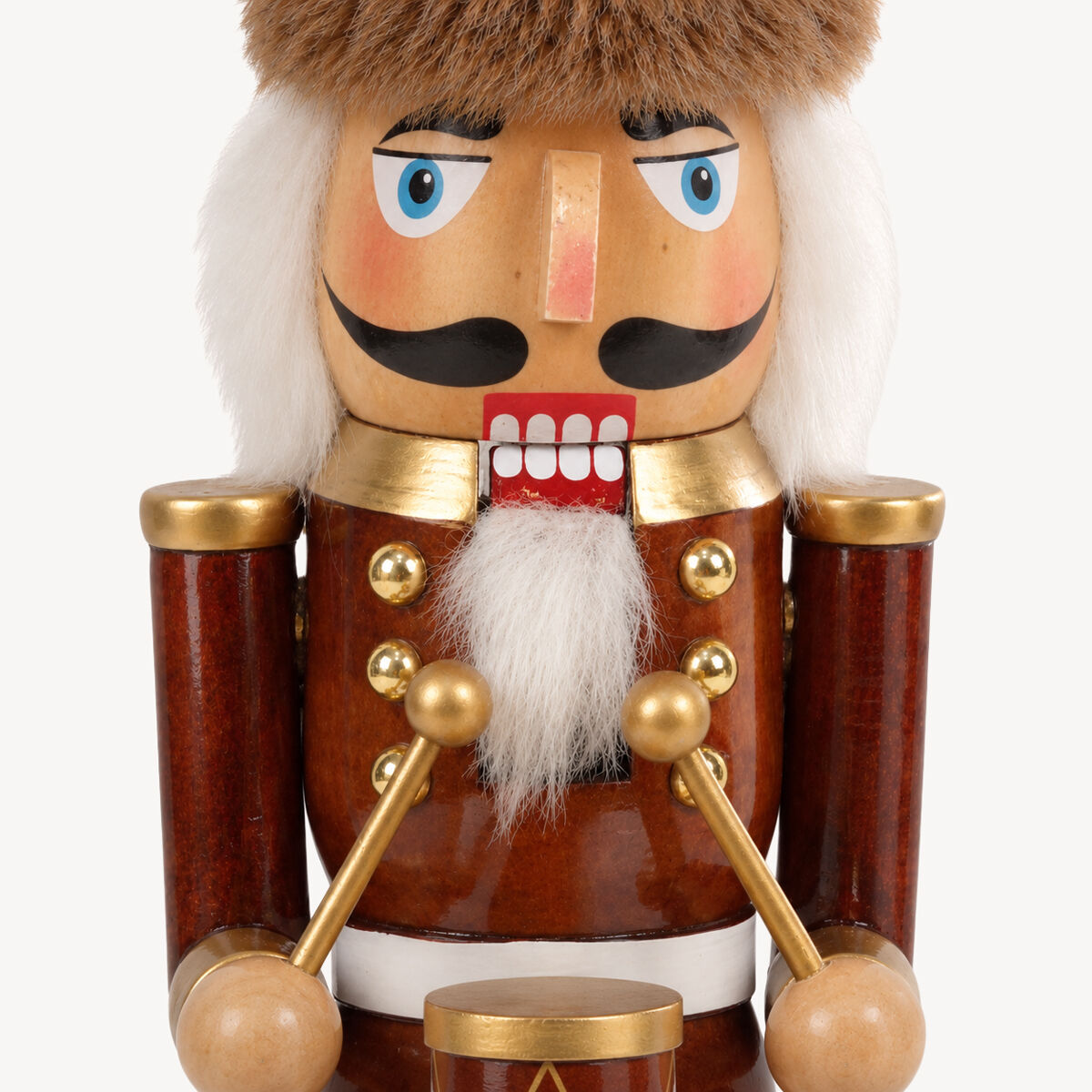 Figura soldado de chumbo em madeira 36x9x9cm, , large
