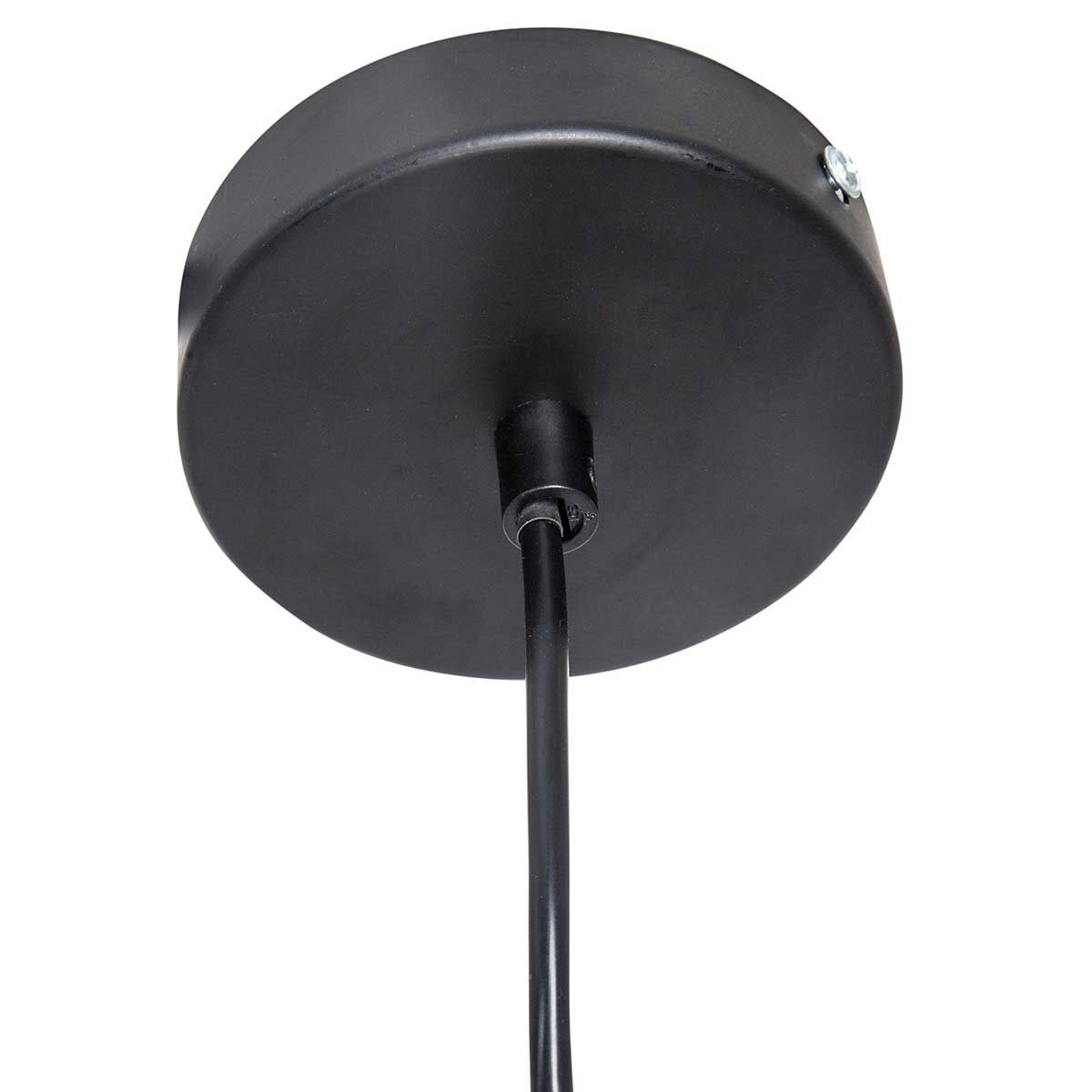 Candeeiro de teto ETNIC JILY redondo preto em corda, , large