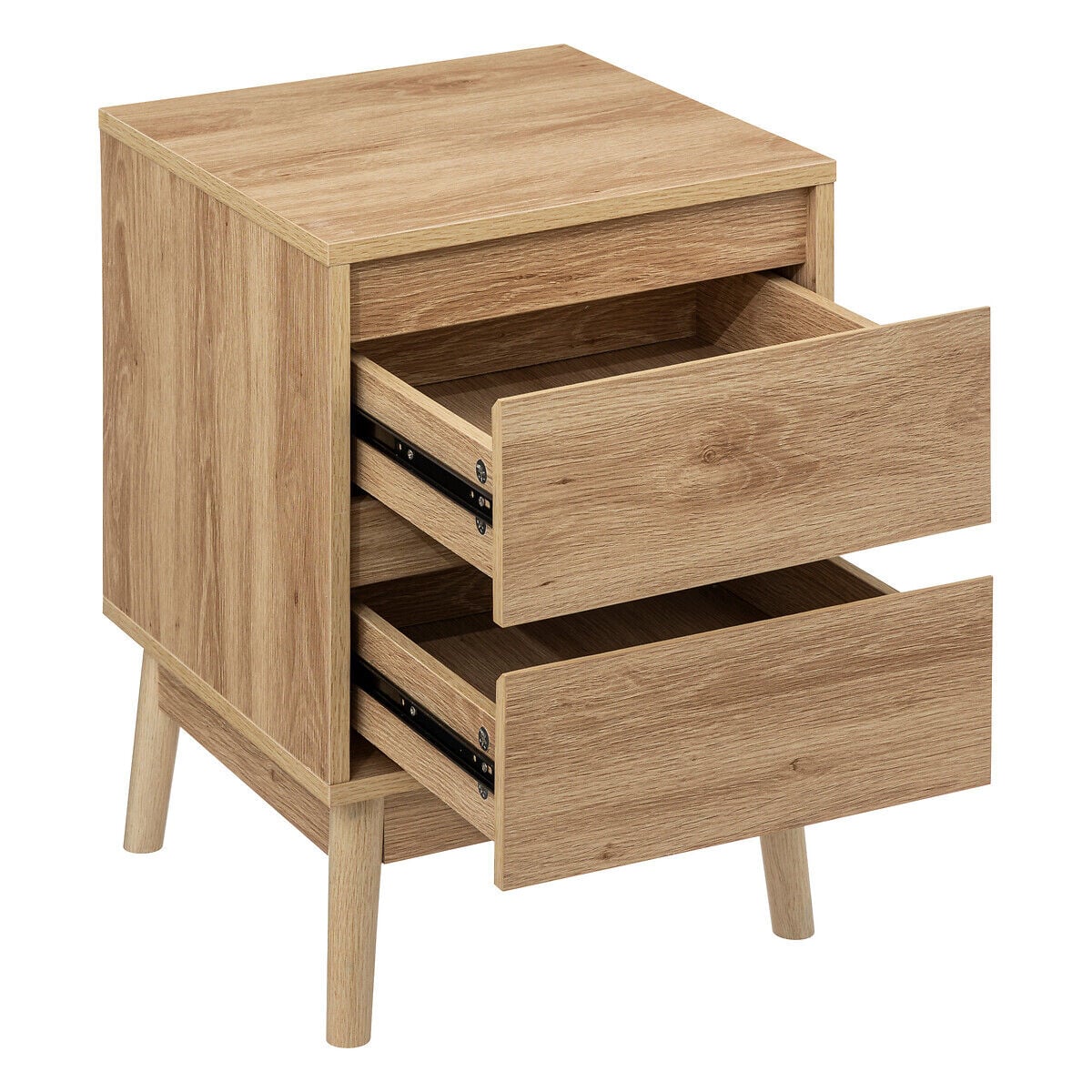 Mesa de cabeceira ABANA bege em mdf, , large