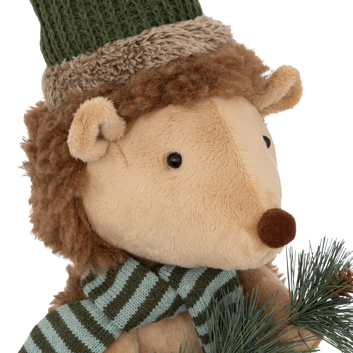 Figura ouriço francis com gorro e cachecol extensível 95cm, , large