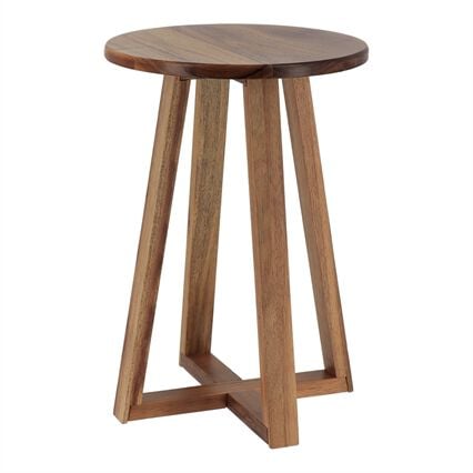 Banco decorativo wc em madeira acácia 43cm, , large