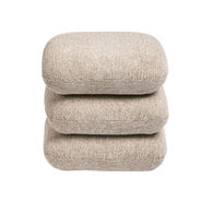 Puf PAROS de tejido beige