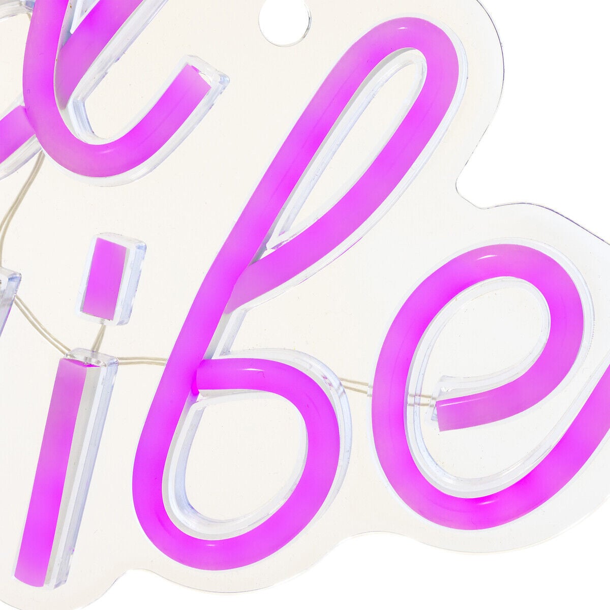 Decoración mural led neon good vibes, , large