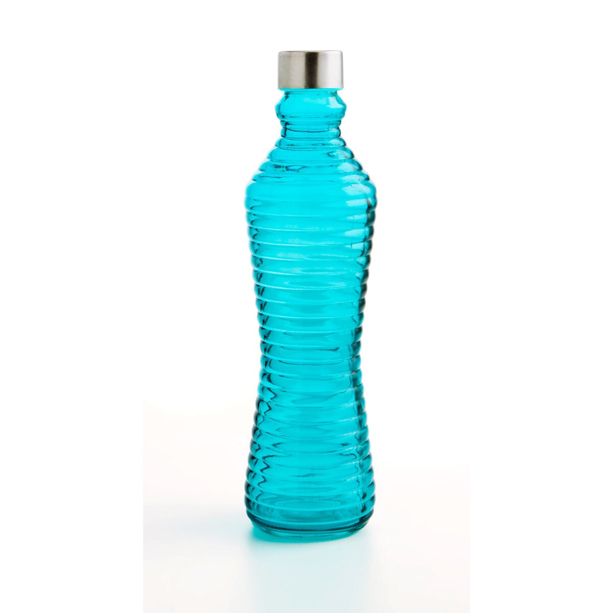 Garrafa de vidro com tampa em metal 1l, , large