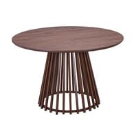 Mesa de comedor ALBITA marr&oacute;n de mdf 120cm