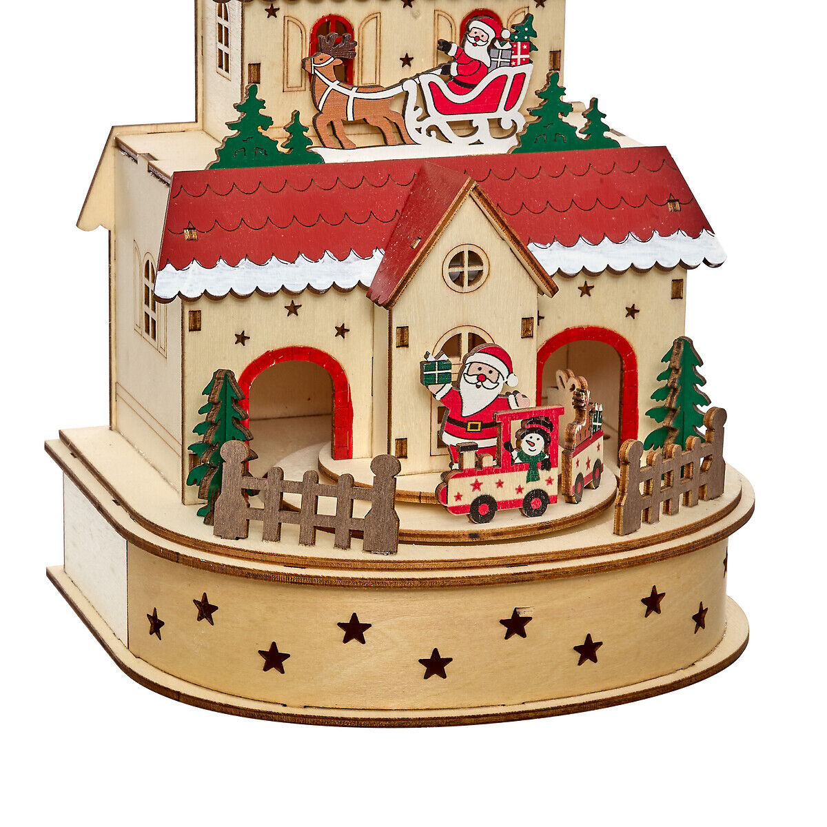 Casita decorativa con LED 17x15x28cm, , large