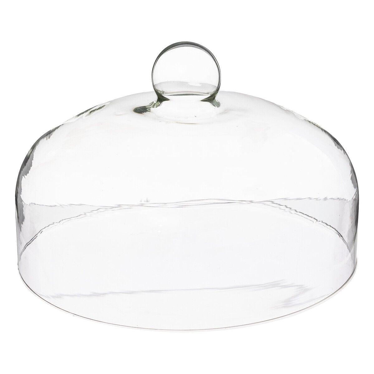 Prato para bolo com tampa em vidro e base em madeira acácia 28cm, , large