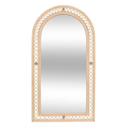 Espelho de parede ANAHI em rattan 87x47cm, , large