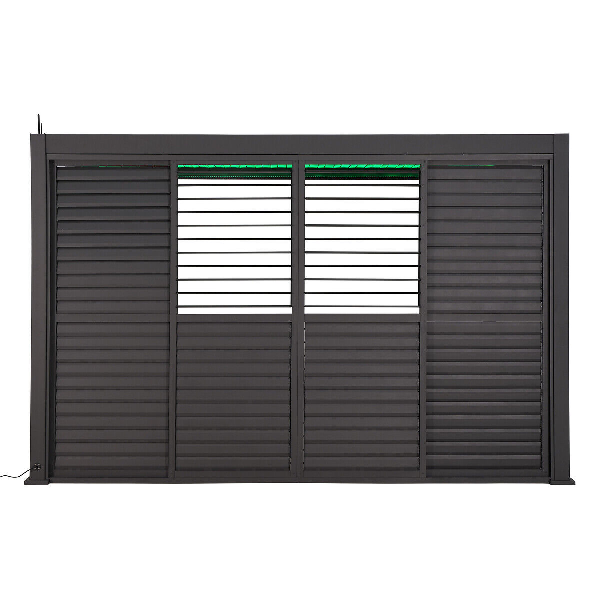 Persiana para pérgola ÉVORA cinza escuro 3m, , large