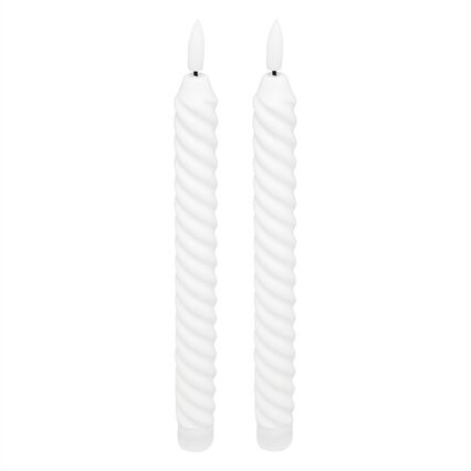 Conjunto de 2 velas TWIST ALOE 22cm led, , large