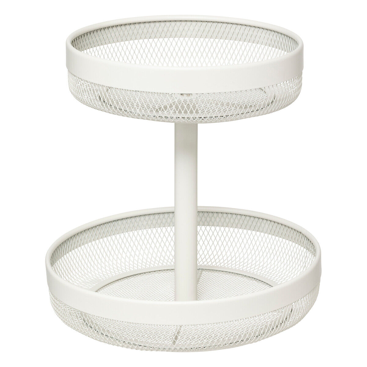 Fruit bowl MAYAJ beige with 2 tiers in metal, , large