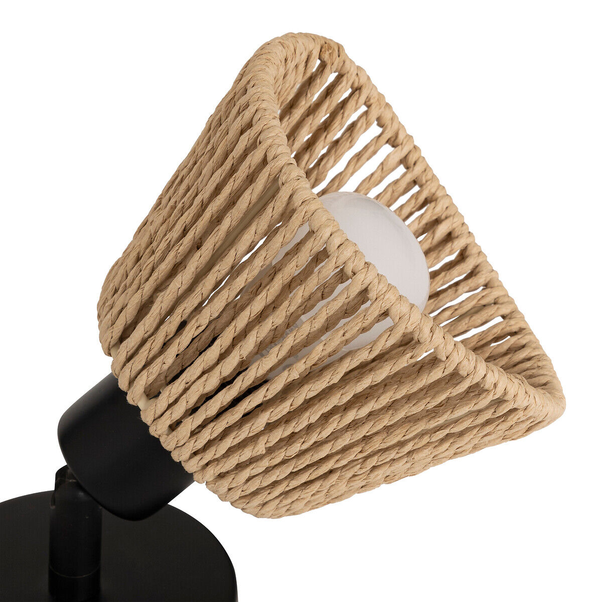 Candeeiro de parede MYHA bege em corda, , large