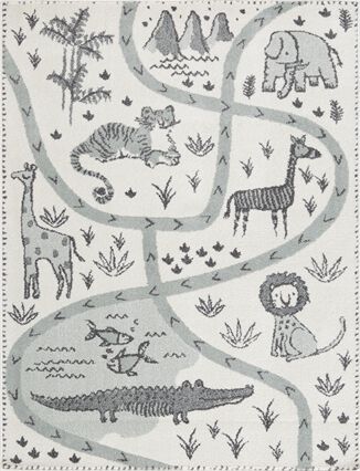 Tapete GIO savana cinza 80x150cm, , large