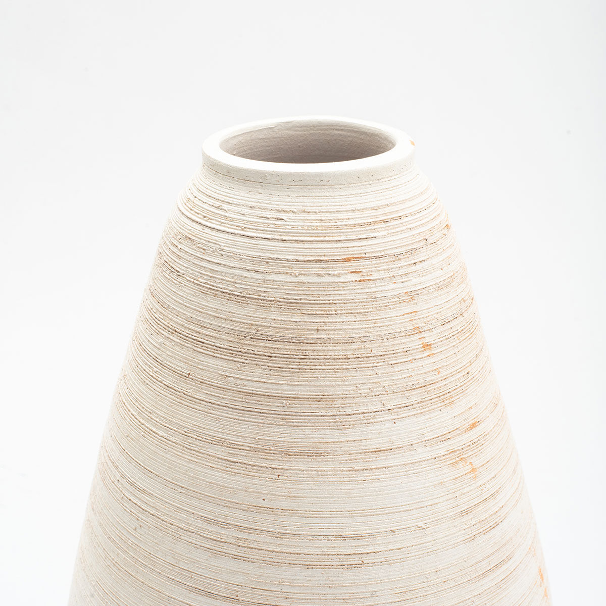Large vase sand colour in ceramic, , large