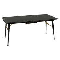Mesa de comedor extensible AUBREY negra