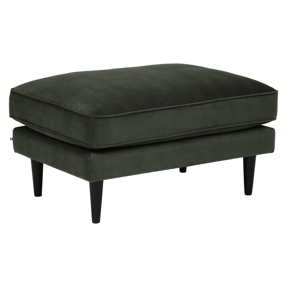 Pufe CANDICE verde escuro em veludo 45x64x91cm, , large