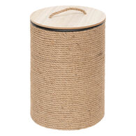 Cesto con tapa beige 43x30cm