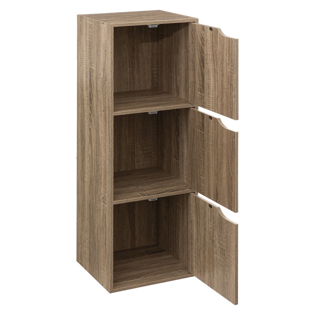 Estante castanha MIX modul com 3 portas, , large