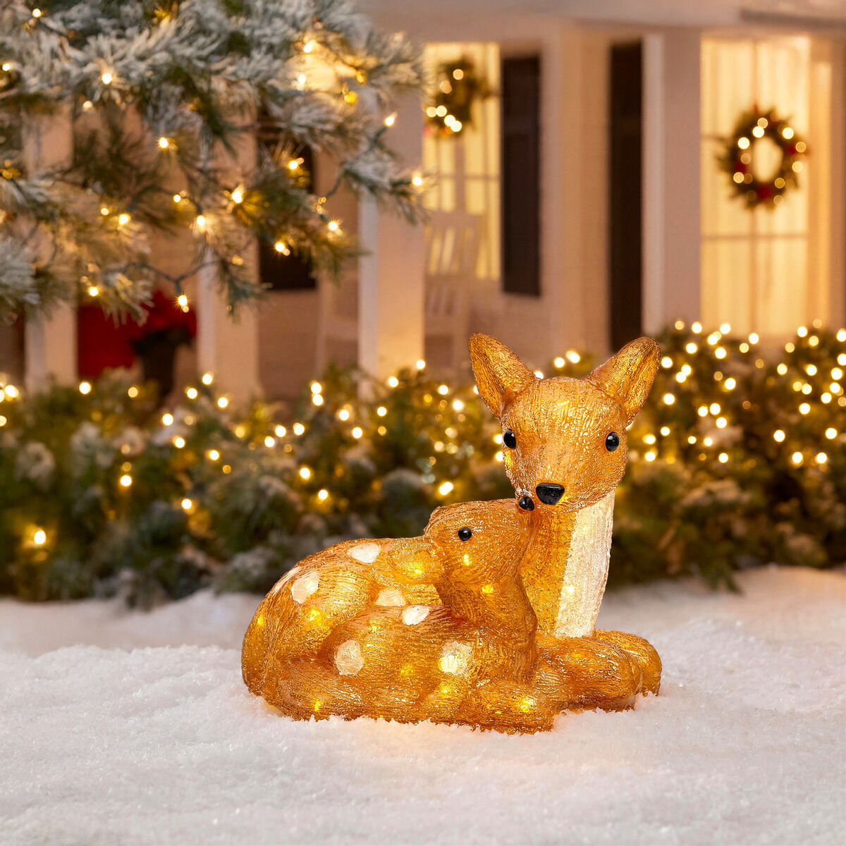 Figura decorativa de veado luminosa com 40 LEDs , , large