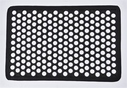 Tapete de entrada HAROLD preto 40x60cm, , large