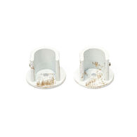 Juego 2 Soportes De Pared D20 Blanco