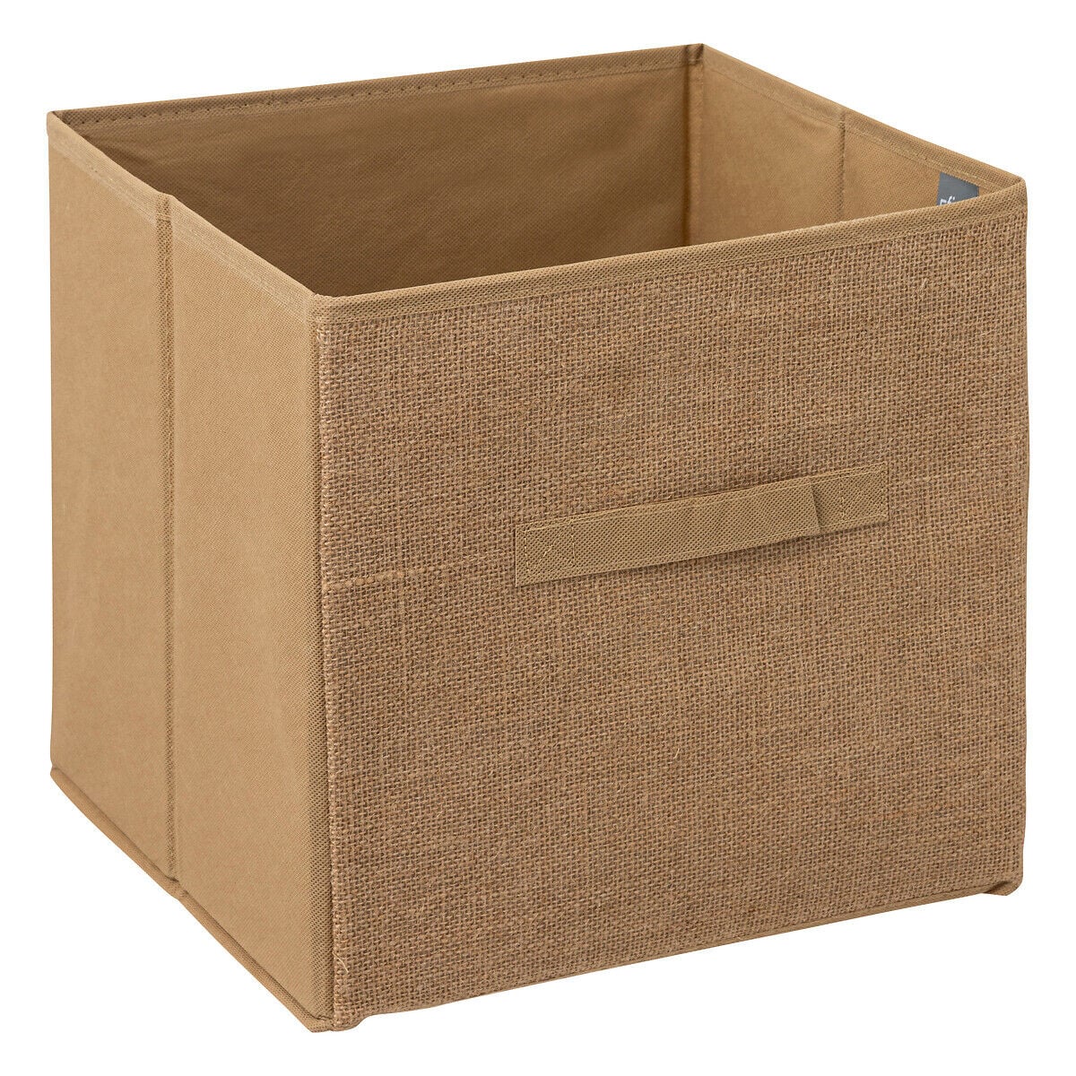 Caixa de arrumação taupe juta, , large