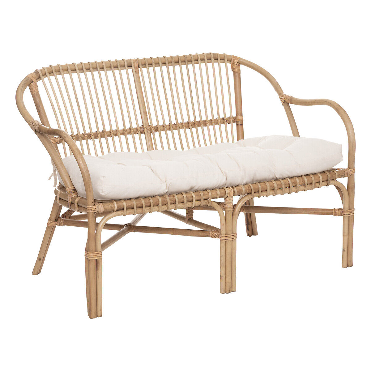 Cadeirão de 2 lugares NETA bege 111cm, , large