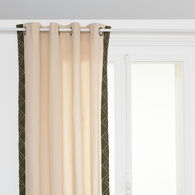 Cortina Exotic Panama Bege E Verde Caqui 140x260cm