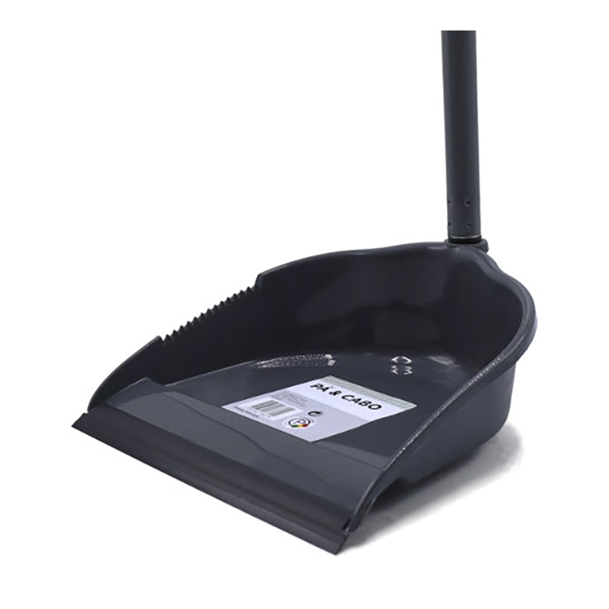 Apanhador lixo com cabo cinza, , large