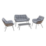 Juego de Jard&iacute;n PAOPAO gris graphite 4 plazas