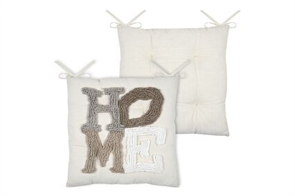 Coxim para cadeira JOANNY natural 38x38cm, , large