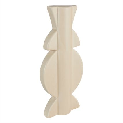 Totem decorativo MALA bege em cerâmica 24,8cm, , large