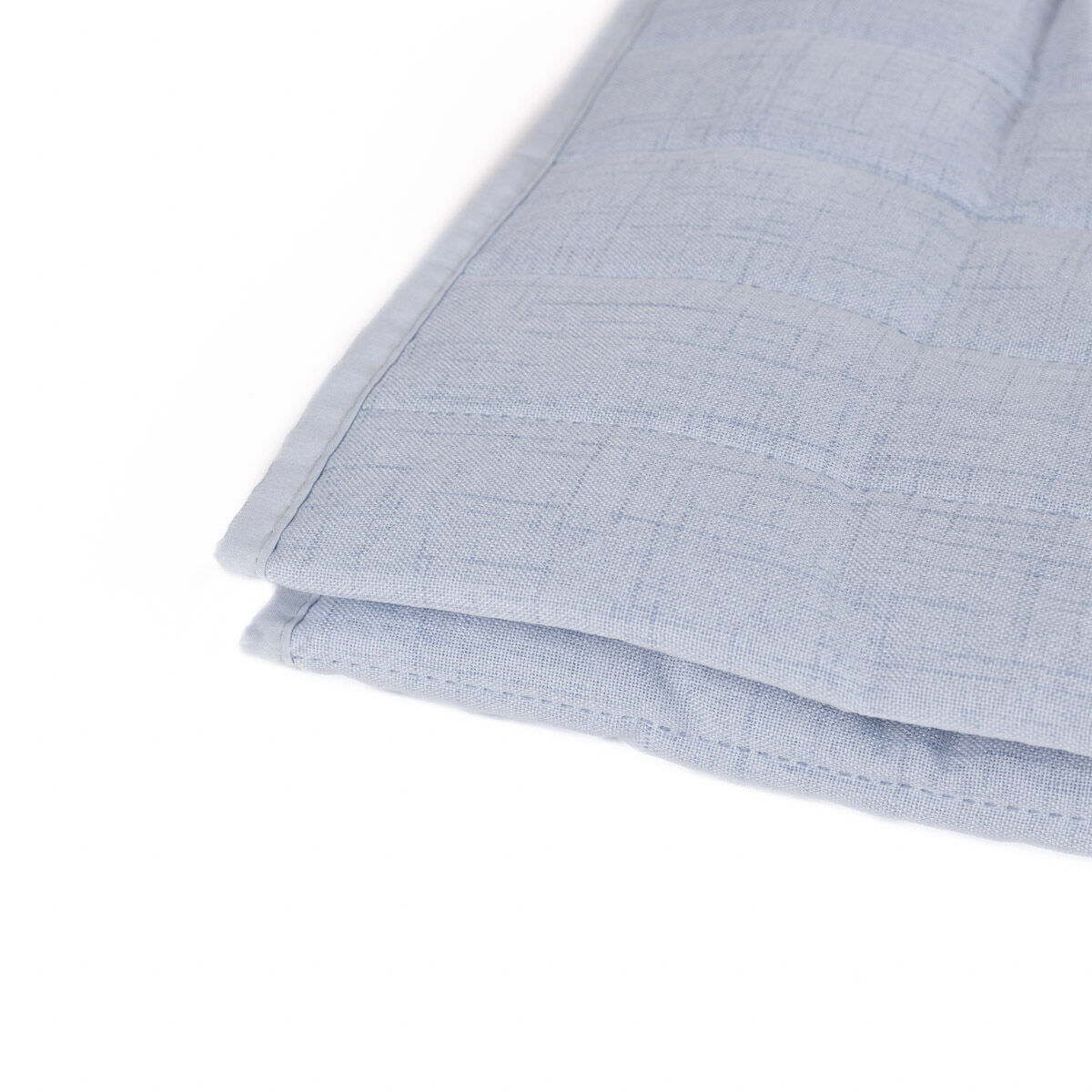 Bedspread AVALON linen effect dark blue, , large