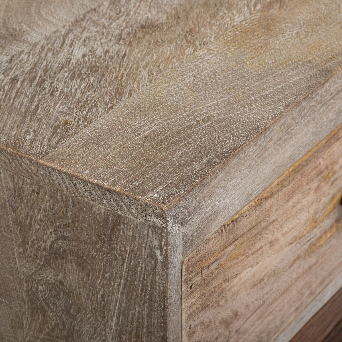 Mesa de cabeceira KOVAL em madeira mango, , large