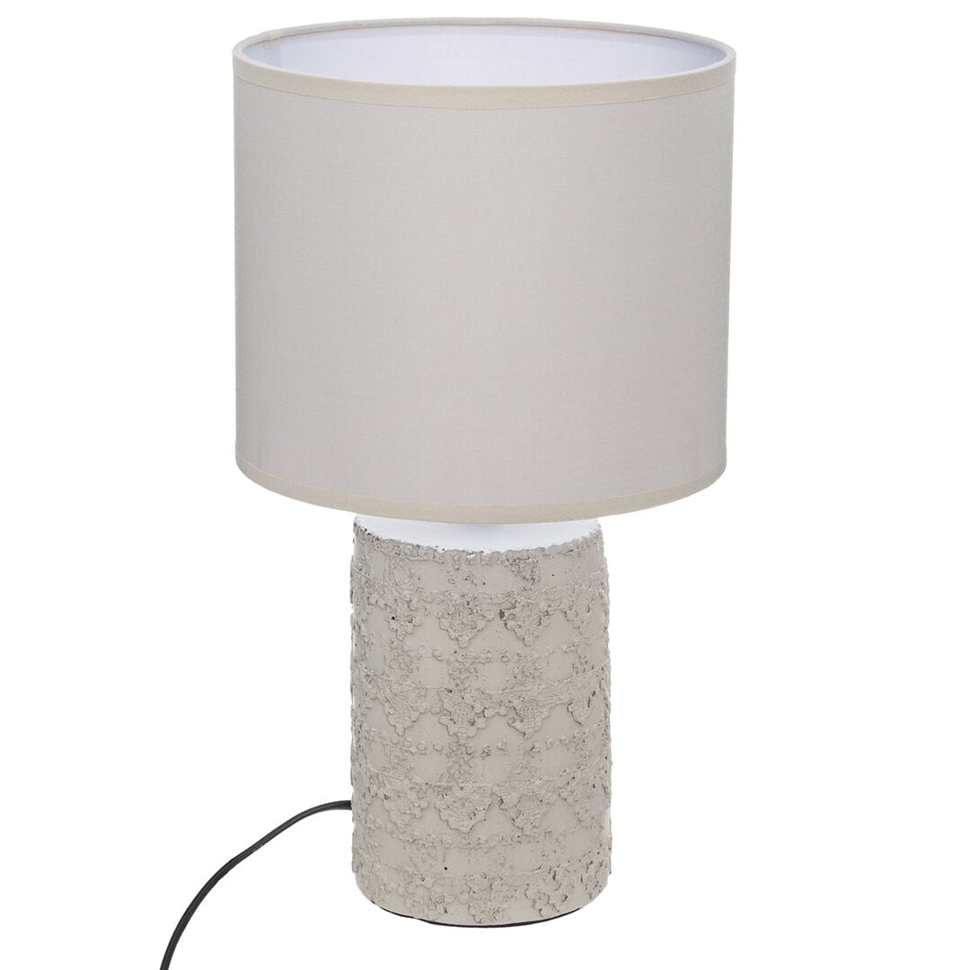 Candeeiro de mesa MELO bege em cerâmica, , large