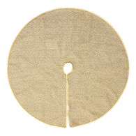 Tapete Dourado Para Árvore 90cm