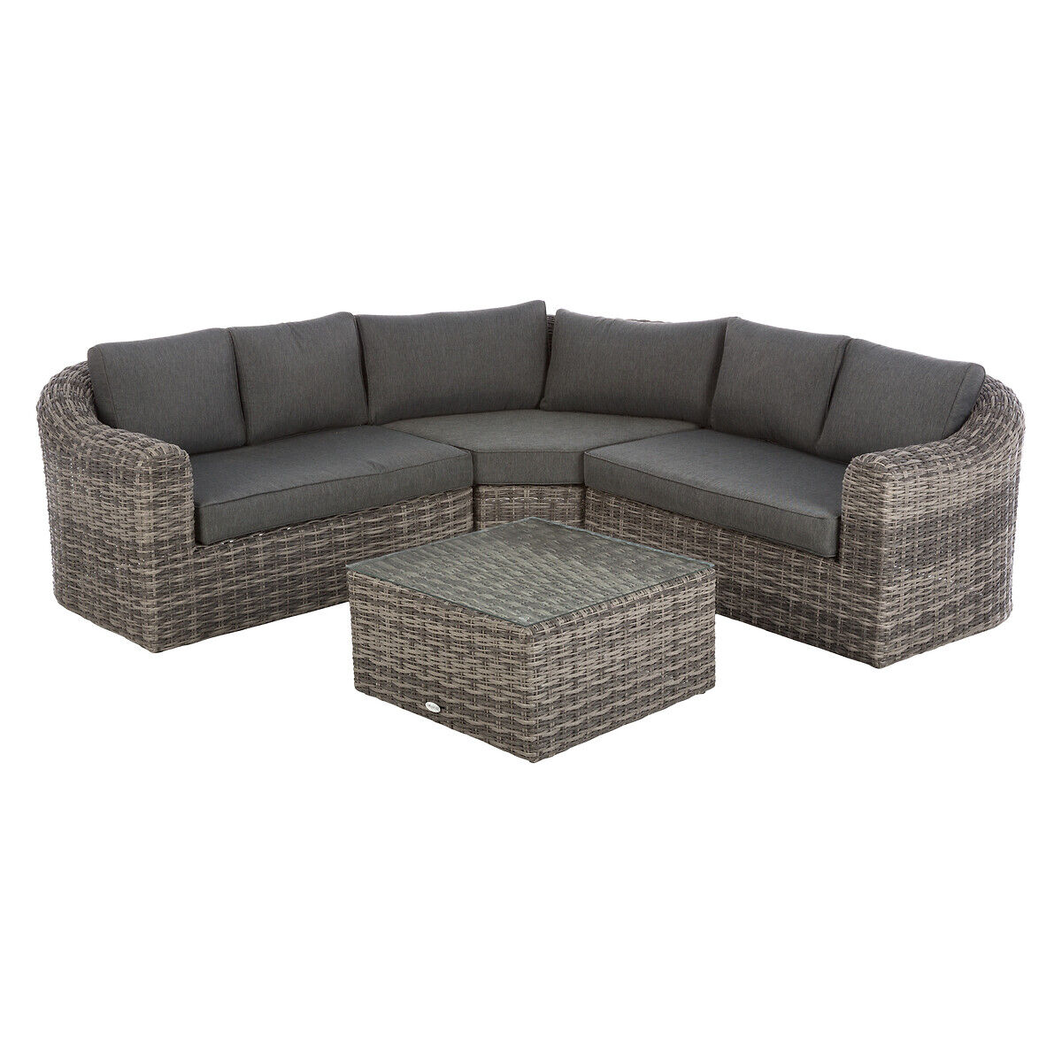 Conjunto de jardim MOORÉA TERRE d'ombre em rattan sintético, , large