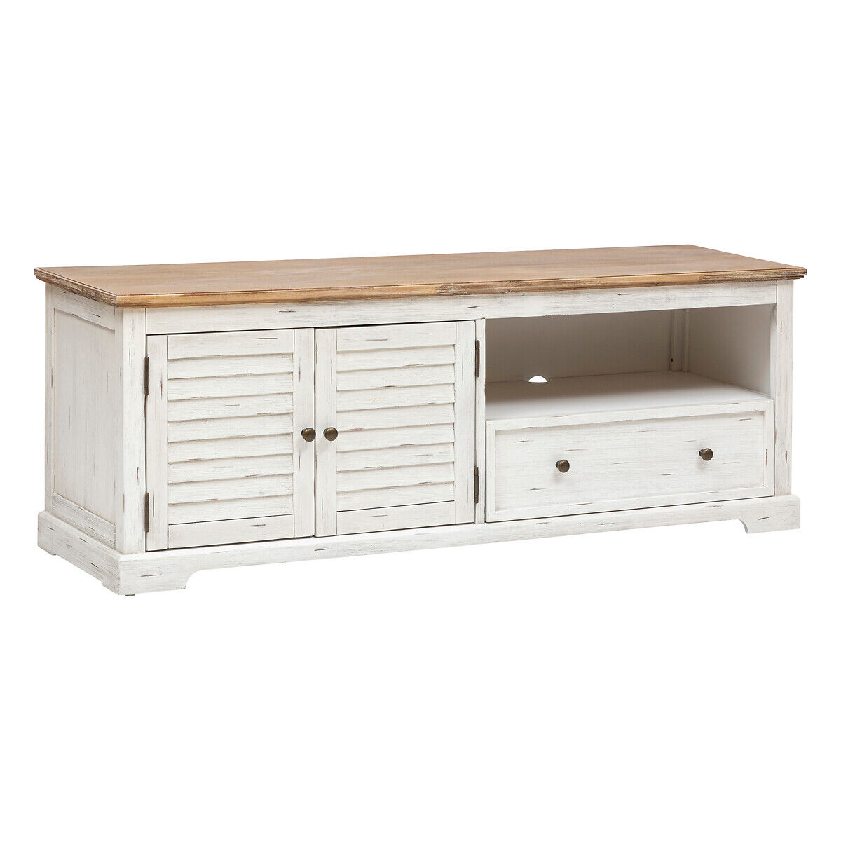 Móvel para tv com 2 portas e 1 gaveta OLBIA branco, , large