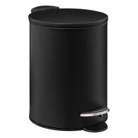 Cubo wc negro de metal soft close 3L
