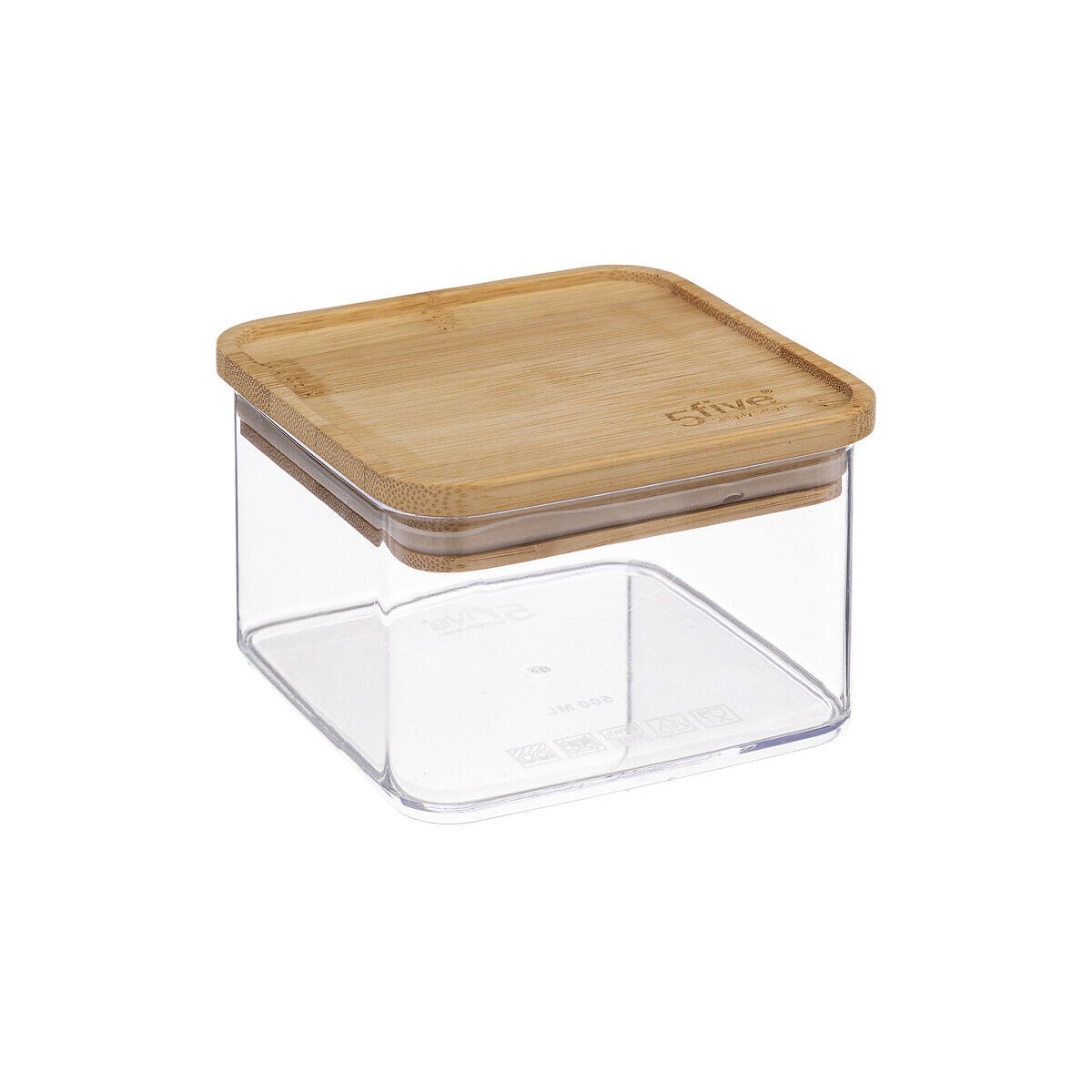 Airtight container ESKE stackable with bamboo lid, , large