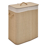 Cesto ropa wc STEMPY marr&oacute;n 100L