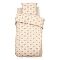 Funda n&oacute;rdica y almohada BILLIE beige de algod&oacute;n