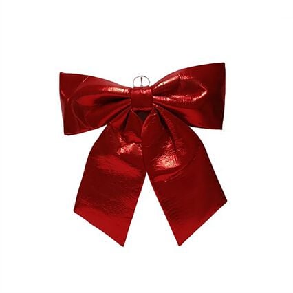 Laço Vermelho Metalizado 70cm, , large