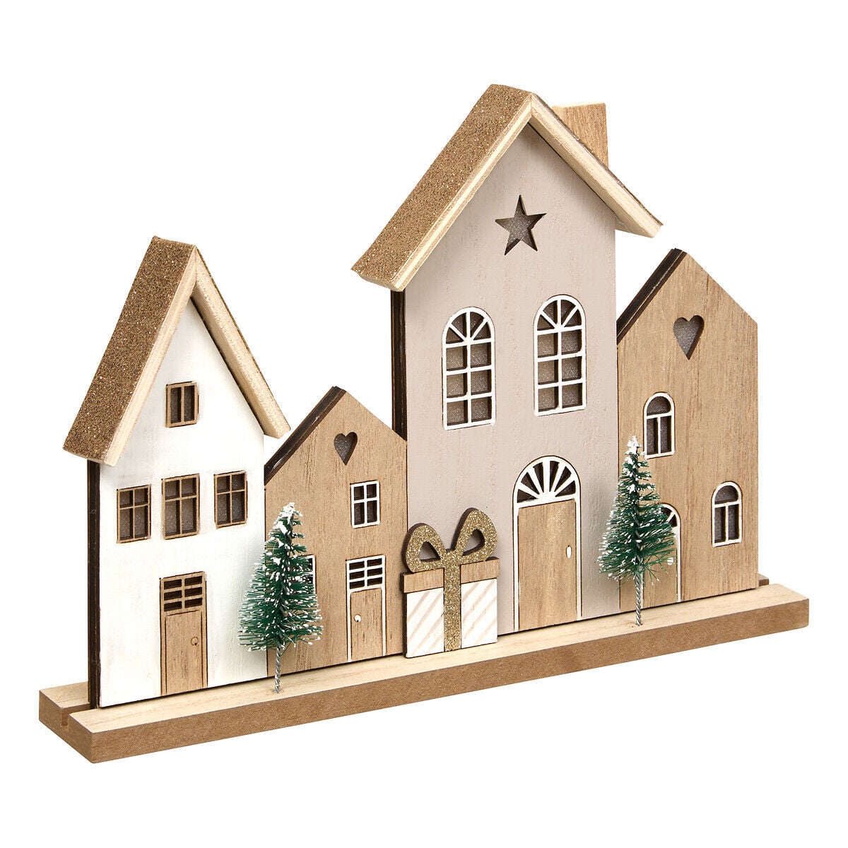 Decoração luminosa em forma de casinhas, , large
