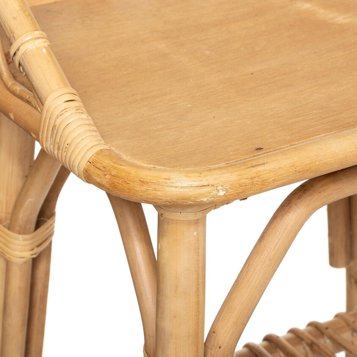 Mesa de cabeceira montessori de rattan, , large