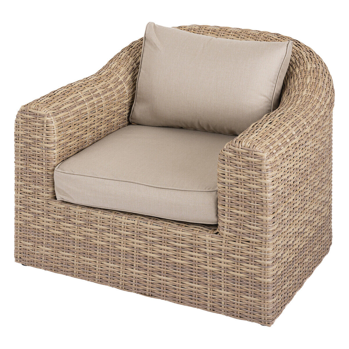 Armchair MOORÉA in synthetic rattan, , large