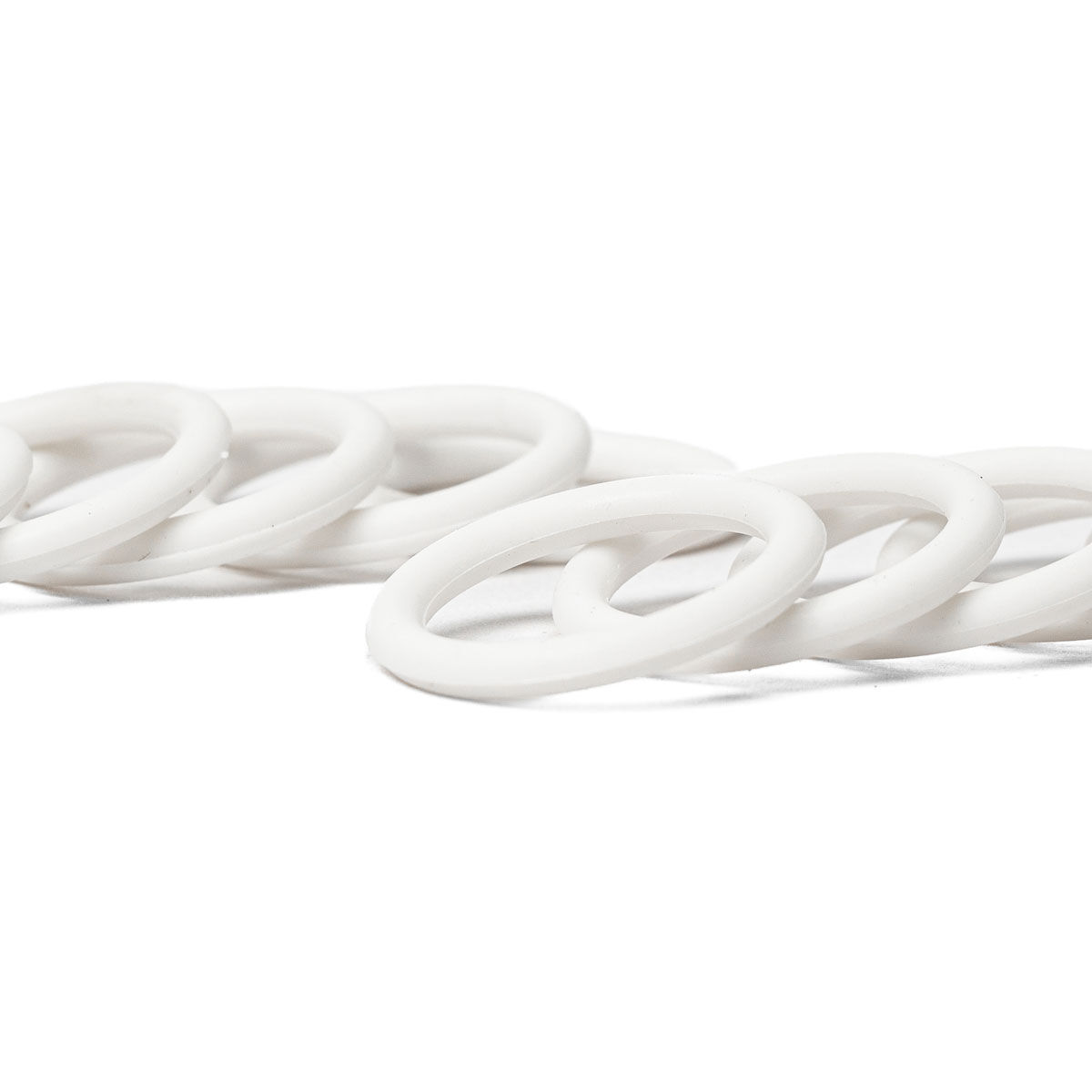 Conjunto de 10 argolas brancas, , large