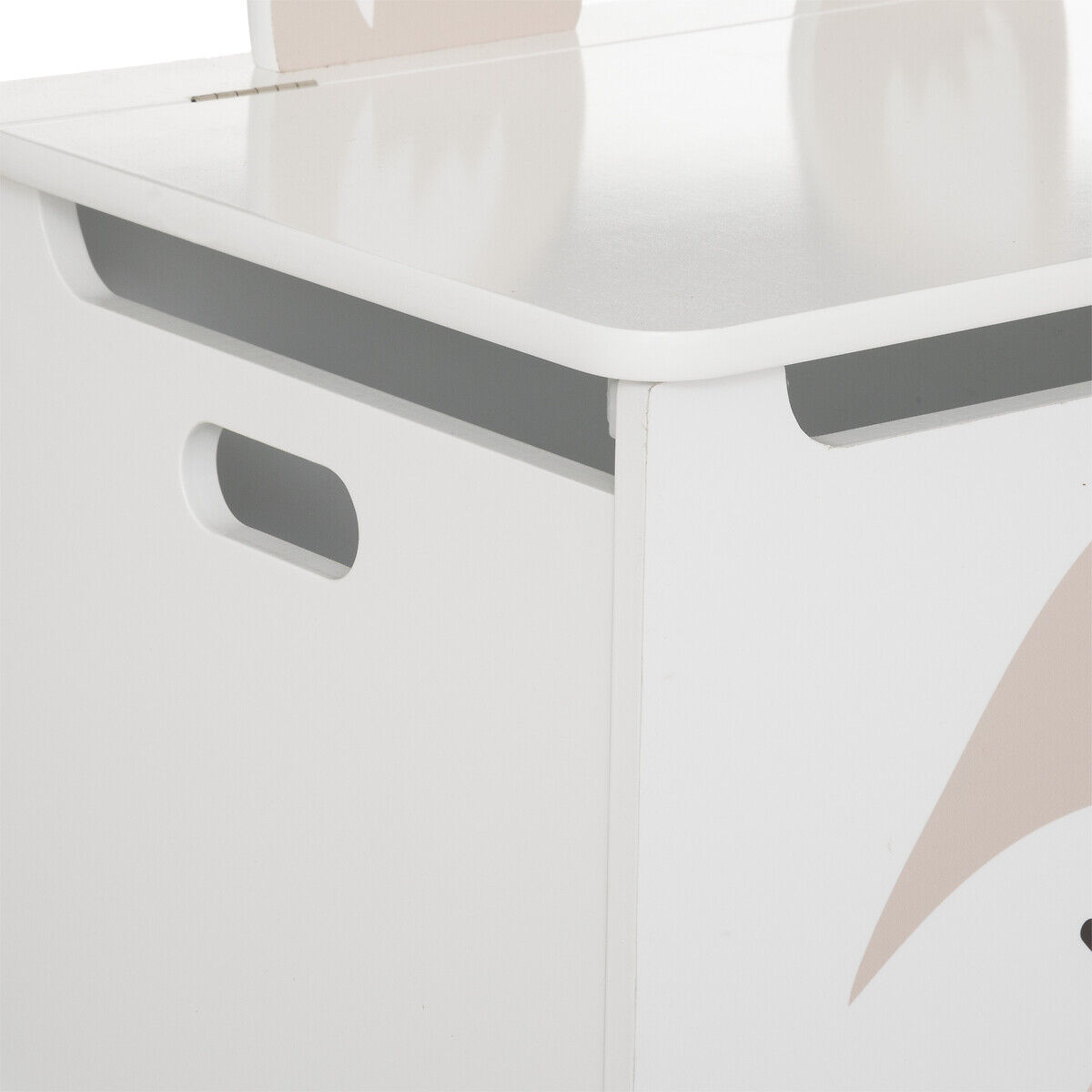 Baú FOX branco em mdf, , large