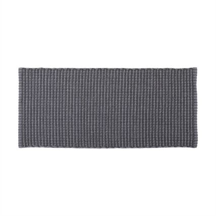 Tapete wc cinza claro em algodão 50x120cm, , large