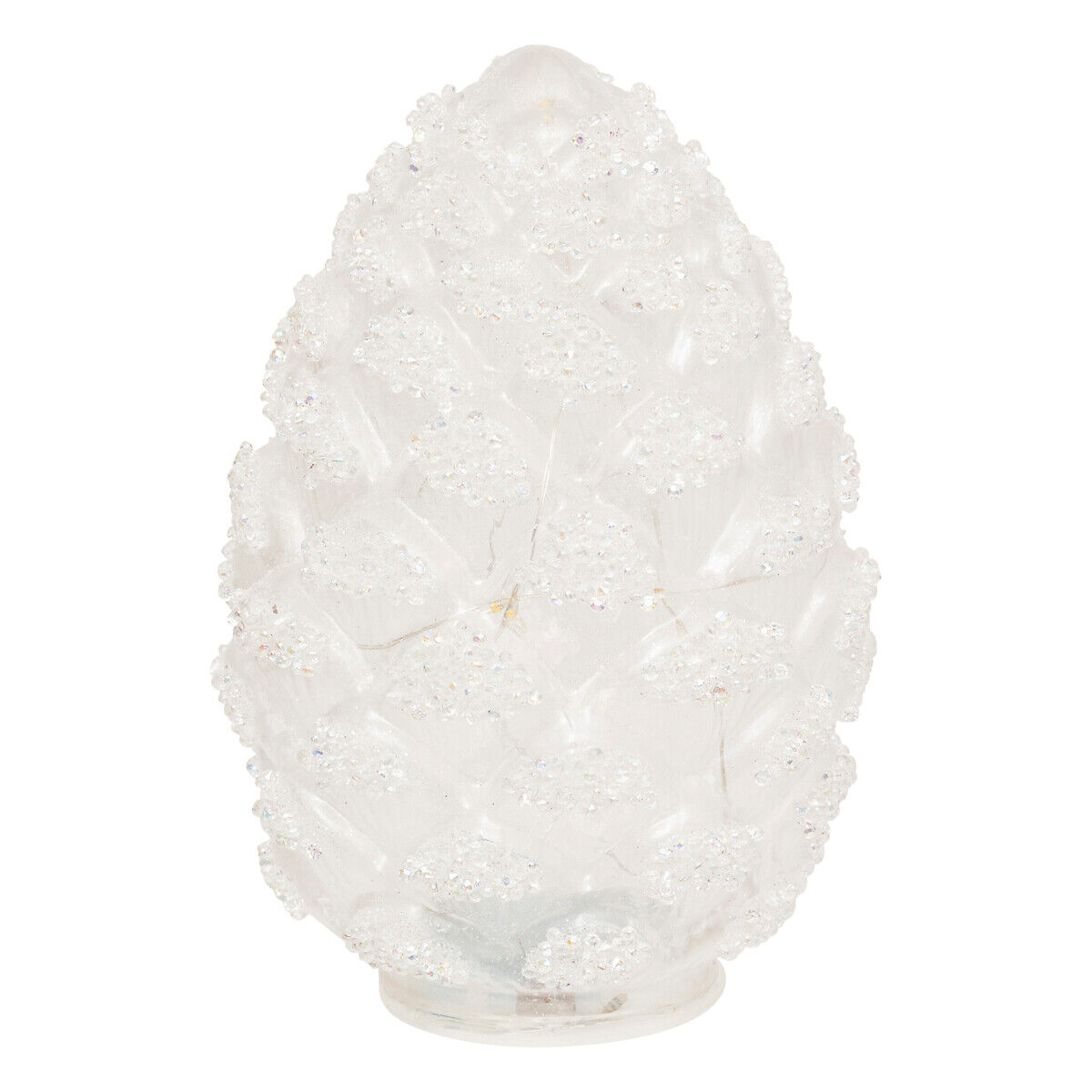 Candeeiro de mesa pinha branco, , large